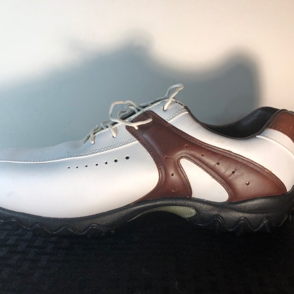 FootJoy Contour Series Mens Sz 11.5 Saddle Soft Spikes Golf Shoes - Picture 11 of 16